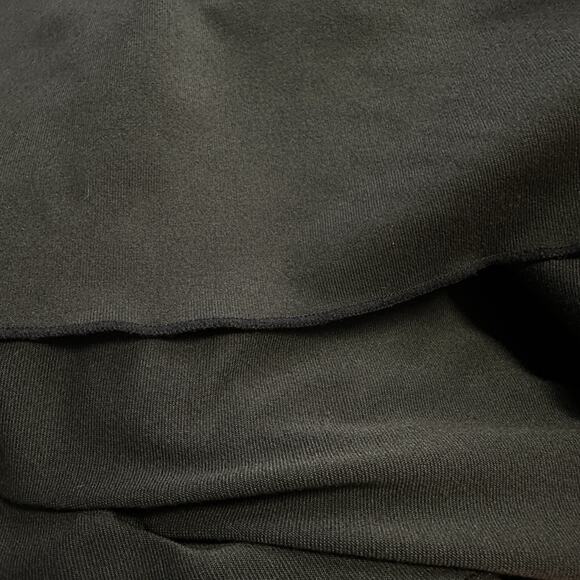 Prana Black Tally Dress Cross Front Faux Wrap Long‎ Sleeve Key Pocket Size M - Picture 8 of 8